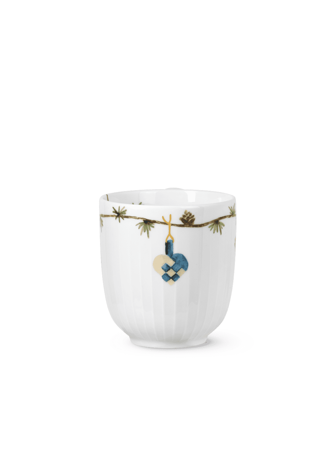 Hammershøi Christmas Mug 33 cl  2021 white w. deco H: 3.9" W: 4.9" Ø: 3.5" 11.2 oz
