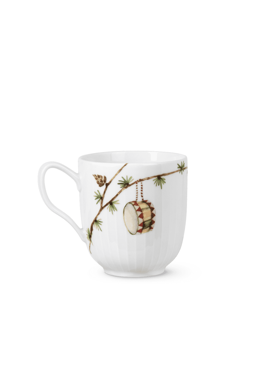 Hammershøi Christmas Mug 33 cl  2021 white w. deco H: 3.9" W: 4.9" Ø: 3.5" 11.2 oz