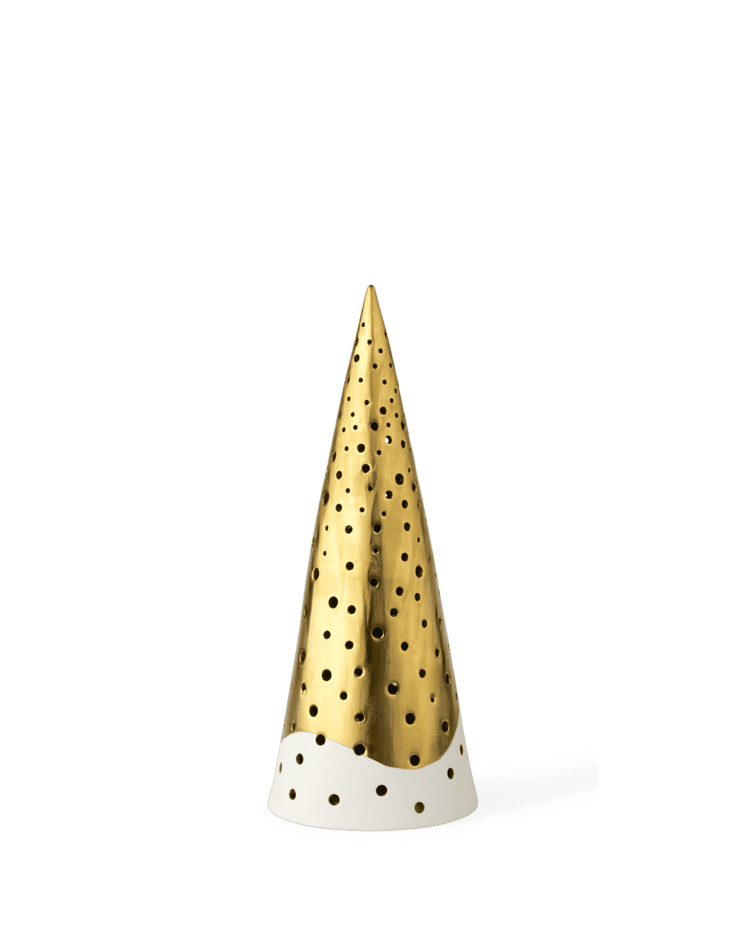 Nobili Tealight holder H30 high gold H30 H: 11.8" Ø: 4.7"