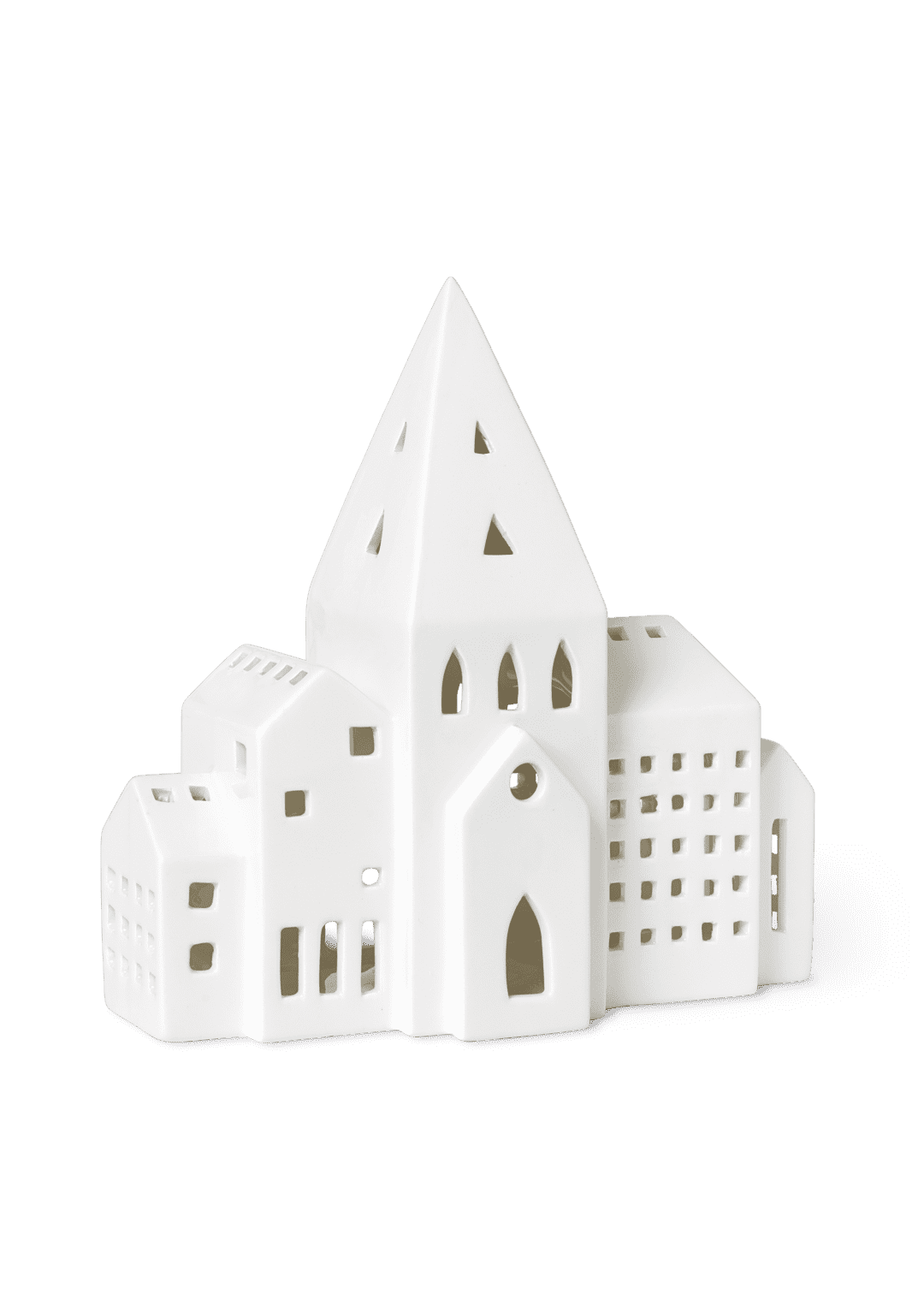 Urbania Lighthouse City white H: 8.3" W: 8.1" D: 3.1"