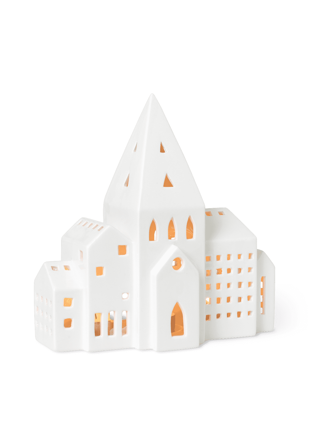 Urbania Lighthouse City white H: 8.3" W: 8.1" D: 3.1"