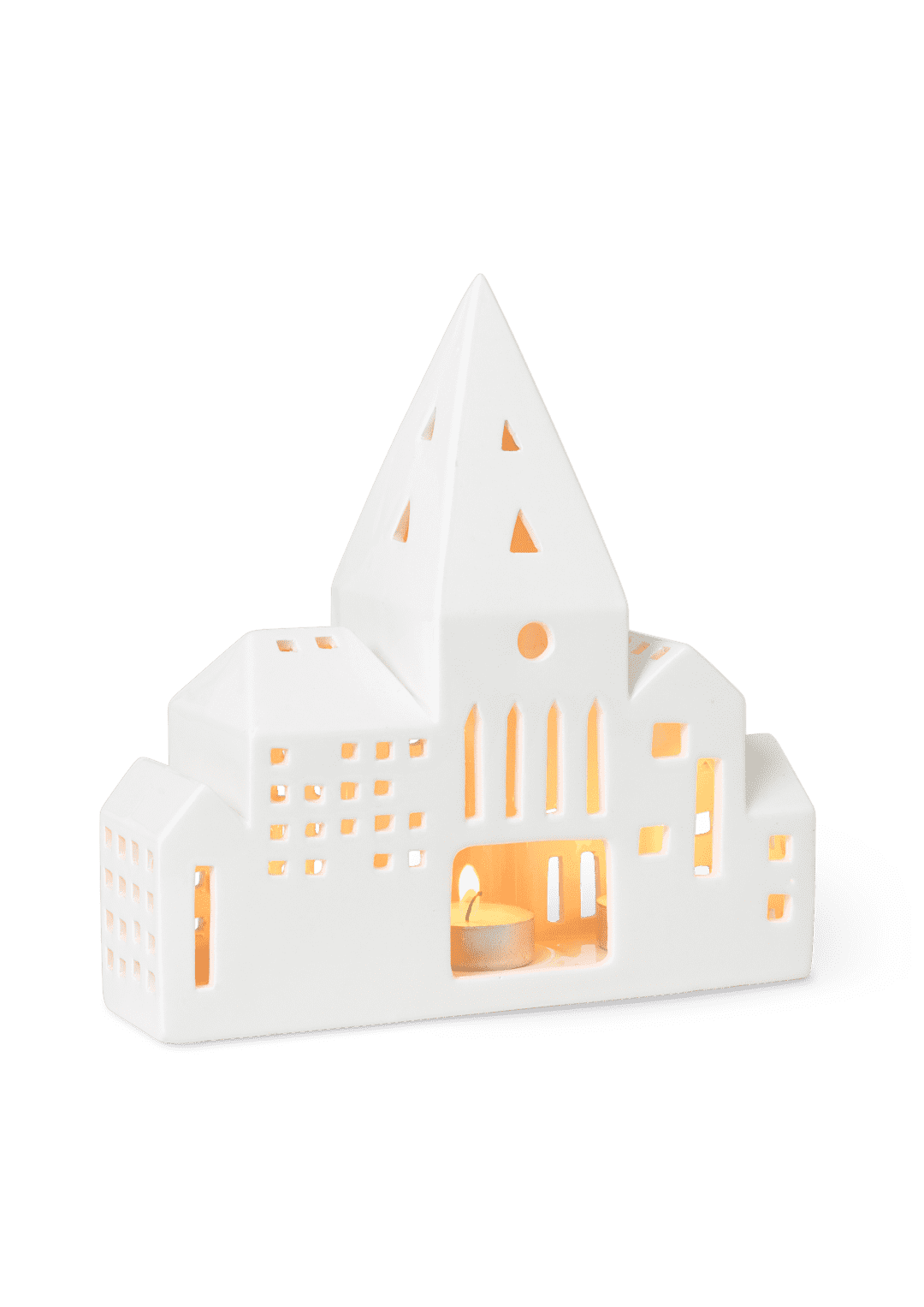 Urbania Lighthouse City white H: 8.3" W: 8.1" D: 3.1"