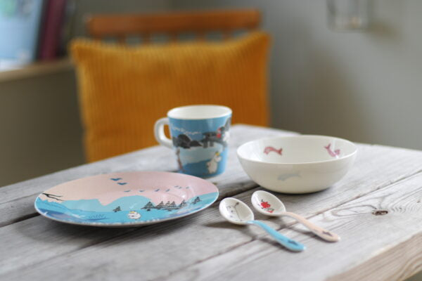 MOOMIN small bowl "Forest & Lake" blue
