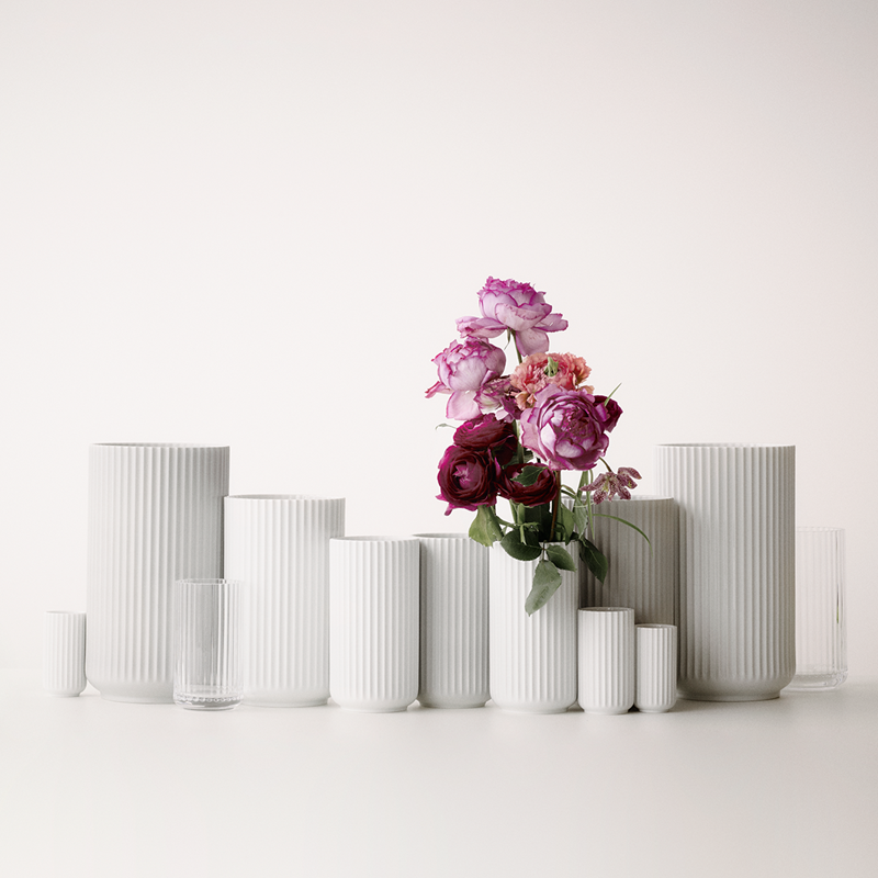 Vase H31 cm Porcelain white