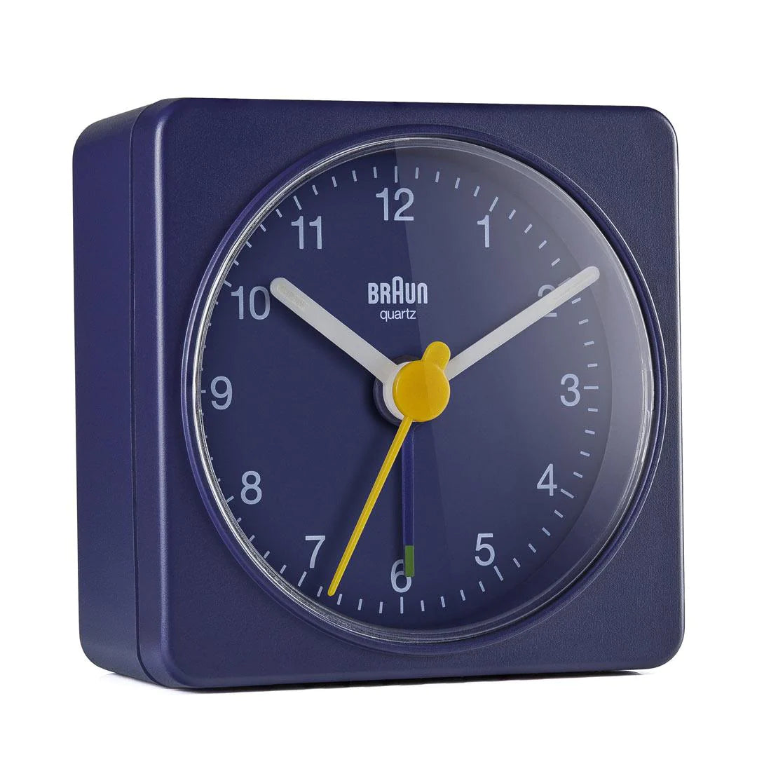 BC02BL Braun Classic Travel Analogue Alarm Clock - Blue