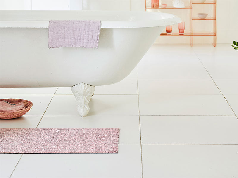 Shag Door Mat Heathered -Blush * 18"x28"