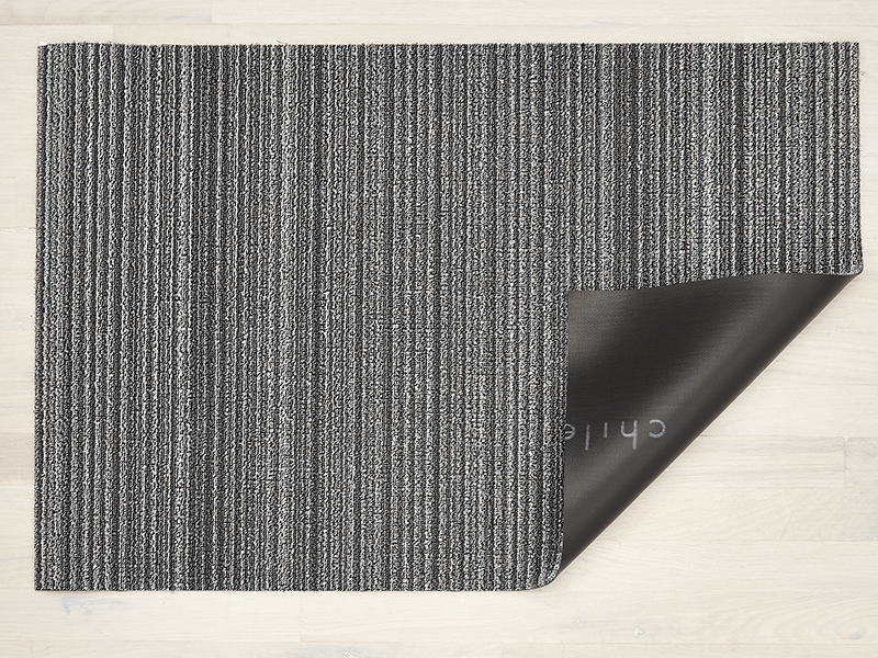 Shag Runner Mat Skinny Stripe -Shadow 24"x72"