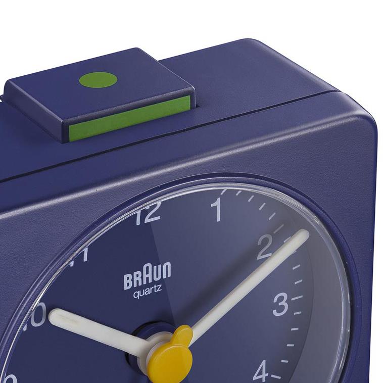 BC02BL Braun Classic Travel Analogue Alarm Clock - Blue