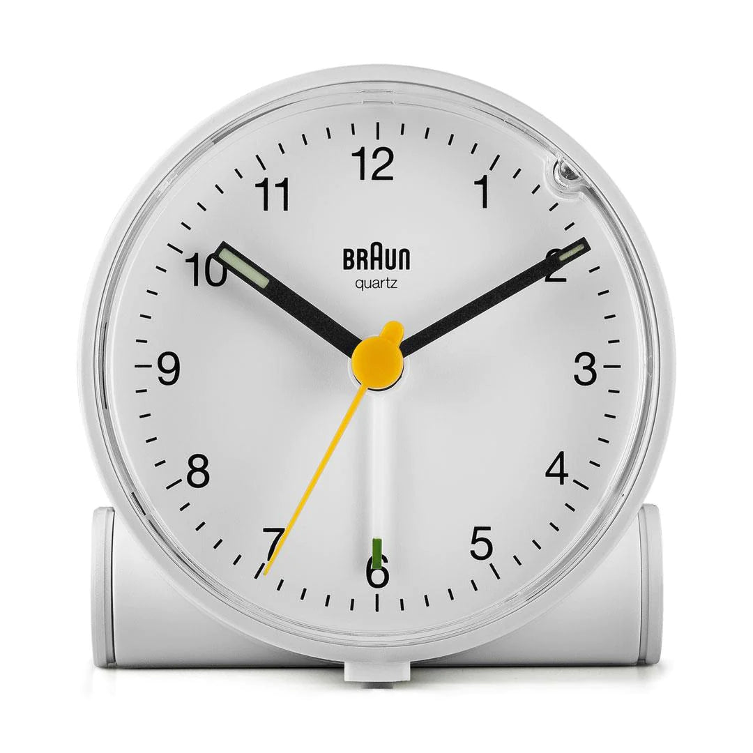 BC01W Classic Analogue Alarm Clock - White