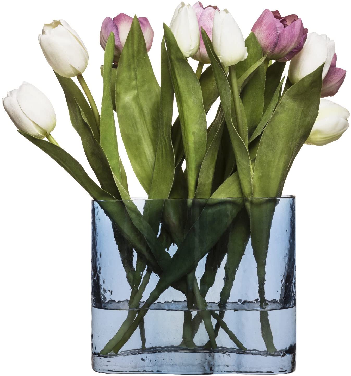 Sagaform Sea Glass vases Kosta Sweden tall turquoise