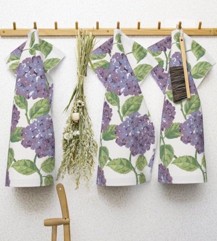 Tea towel 40x60 cm BLÅ HORTENSIA