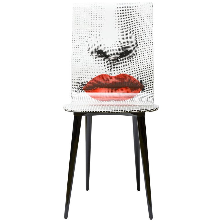 Fornasetti chair red bocca