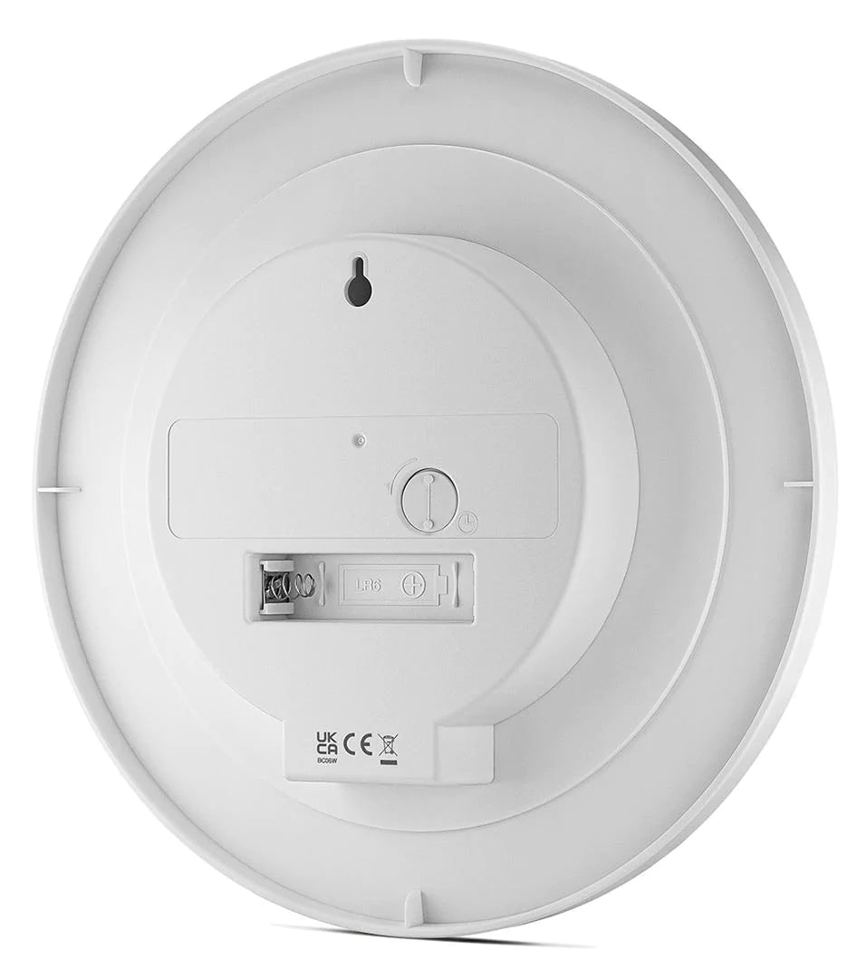 BC06 Classic Analogue Wall Clock - White