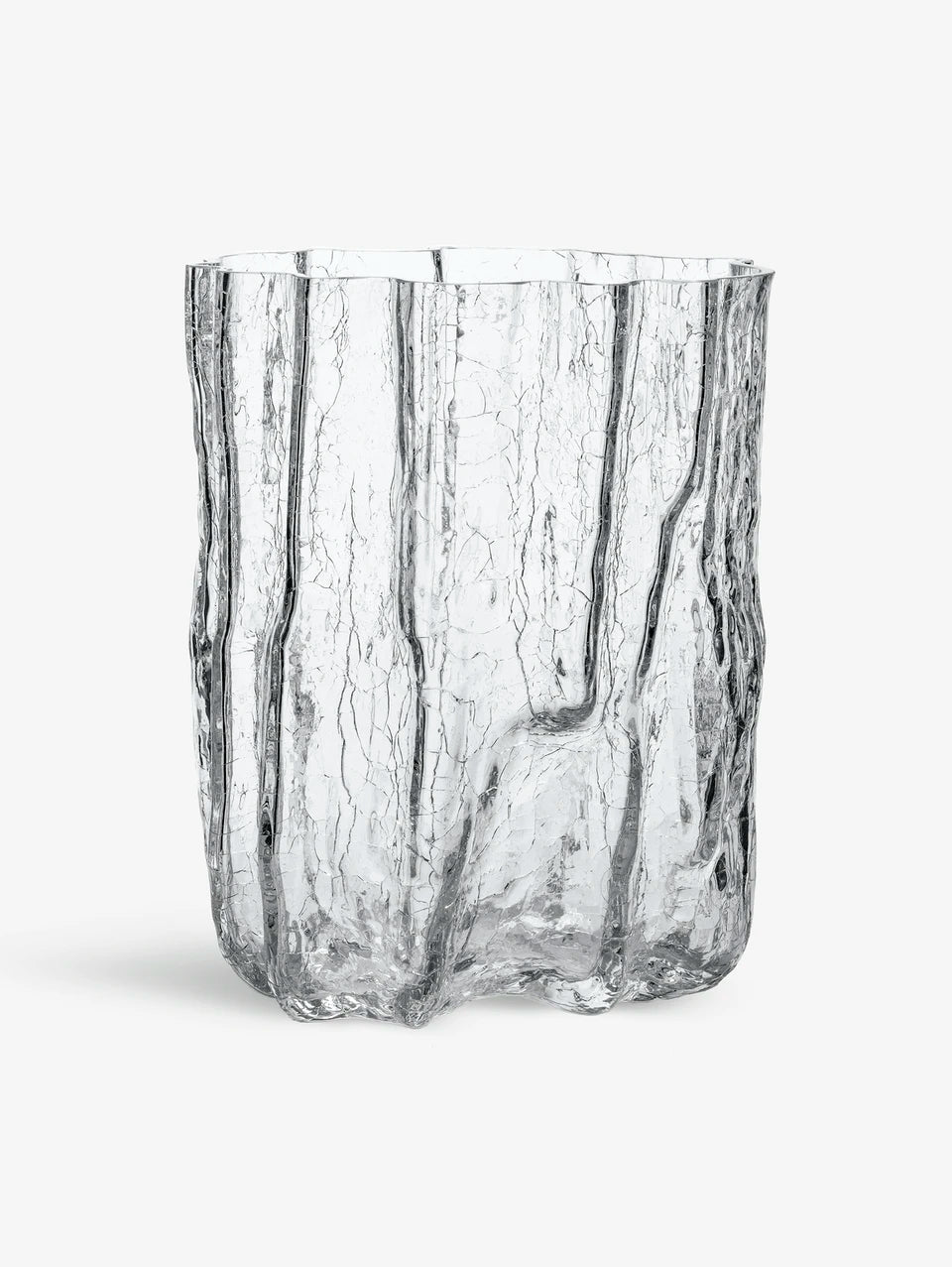 Crackle vase clear Åsa Jungnelius