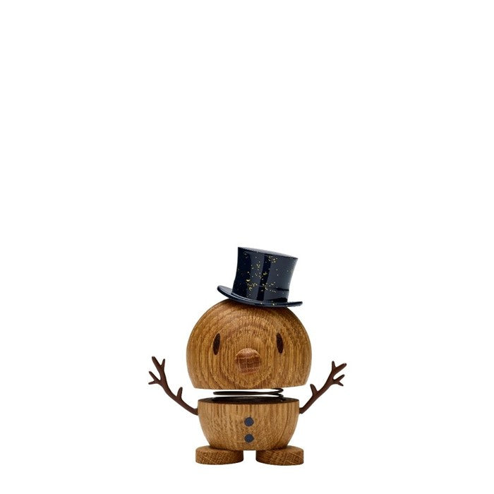 Hoptimist Wood Oak Snowman Small