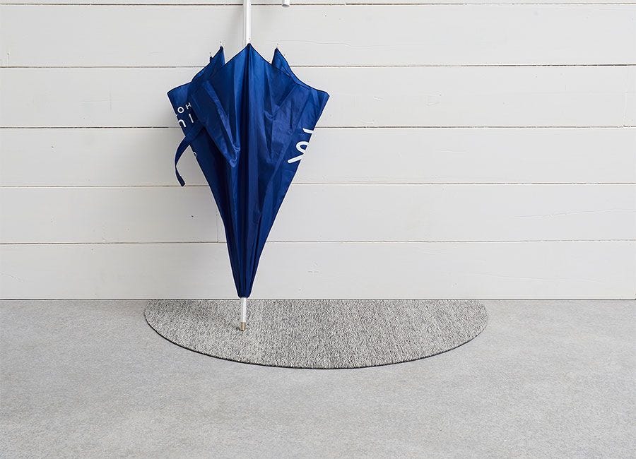 Shag Welcome Mat Heathered -Grey 21"x36"