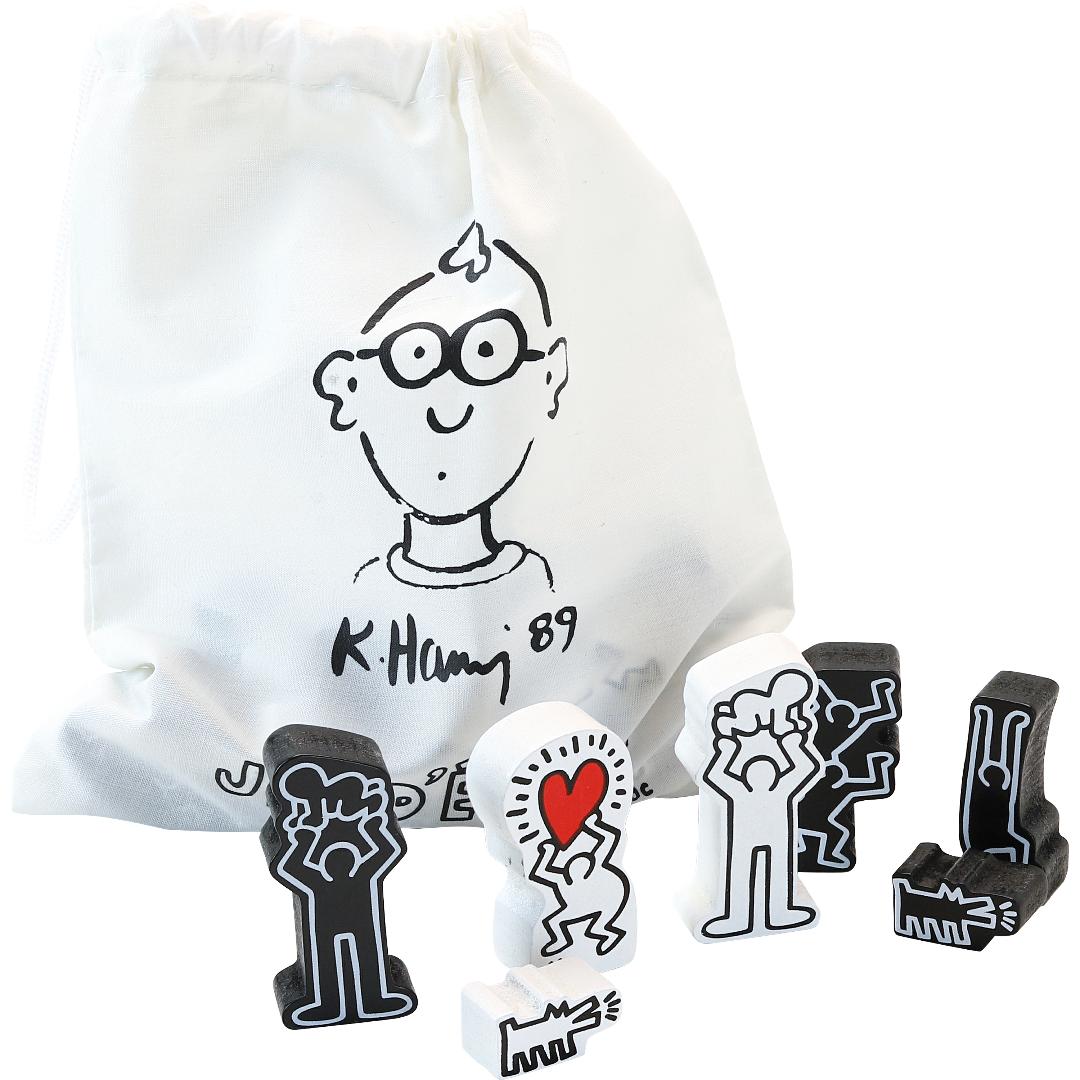 Keith Haring wooden chess set