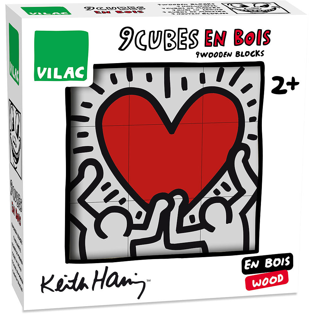 Keith Haring - Wooden Cubes By Vilac.