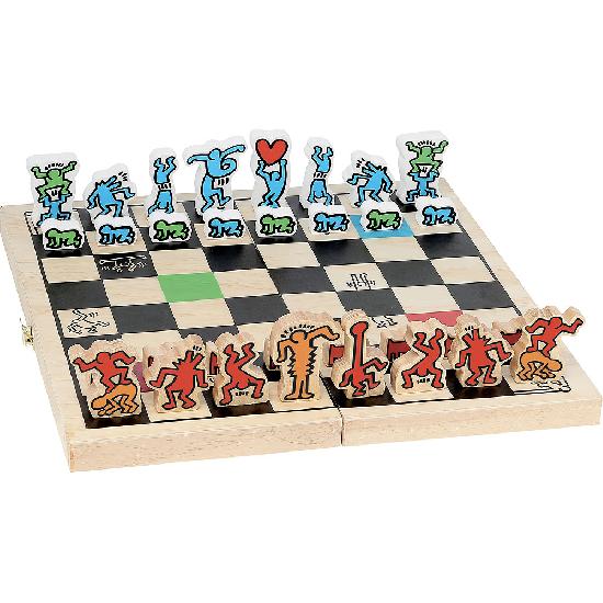 Keith Haring - Chess In Wooden Box
