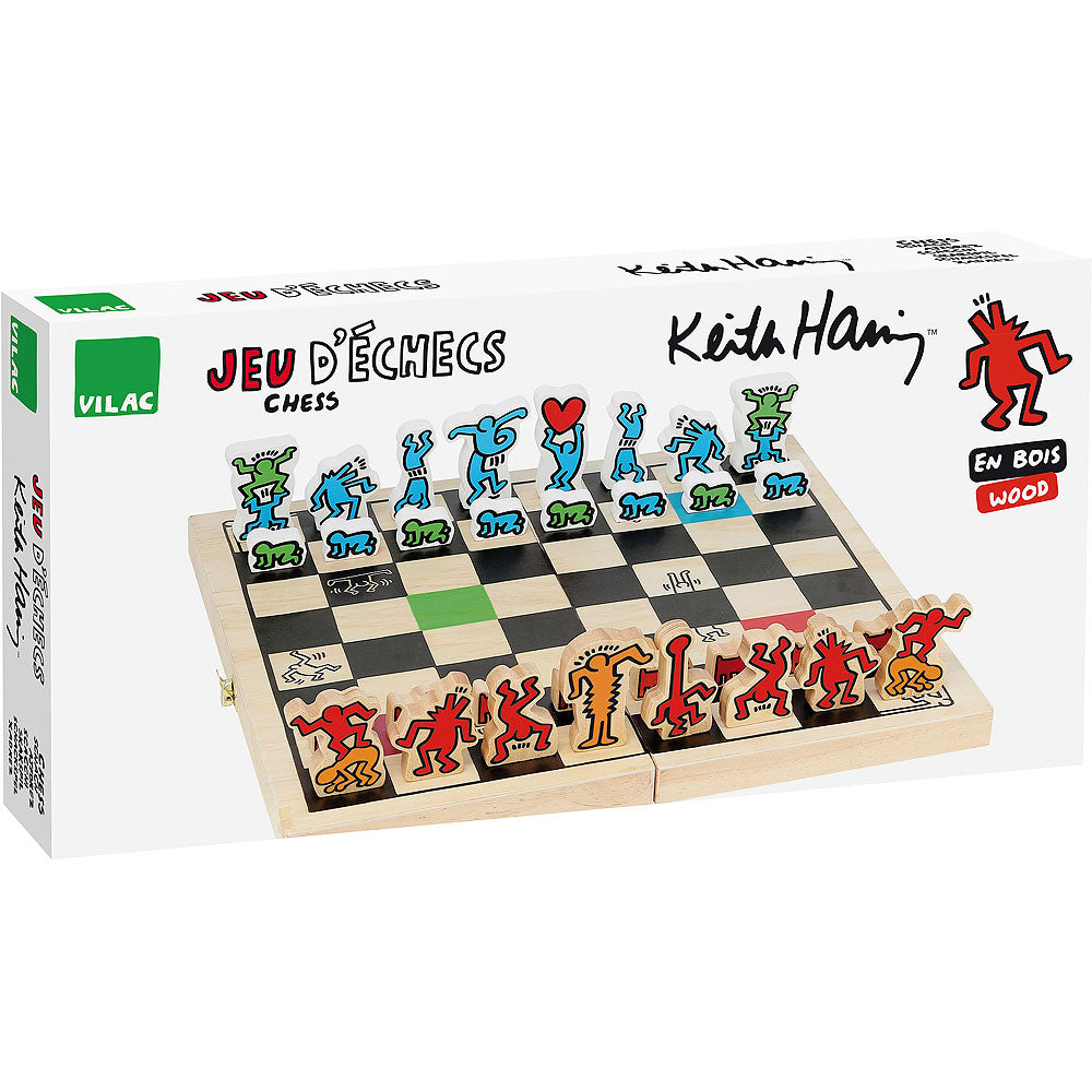Keith Haring - Chess In Wooden Box