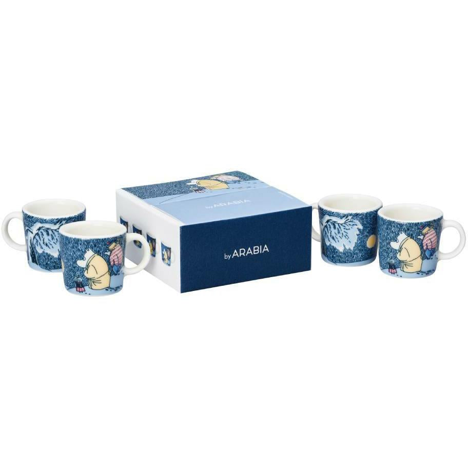 Snow Moonlight Moomin mini mugs 4-pack 2021
