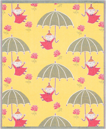 Blanket organic cotton 140x170cm - Moomin Umbrella Little My