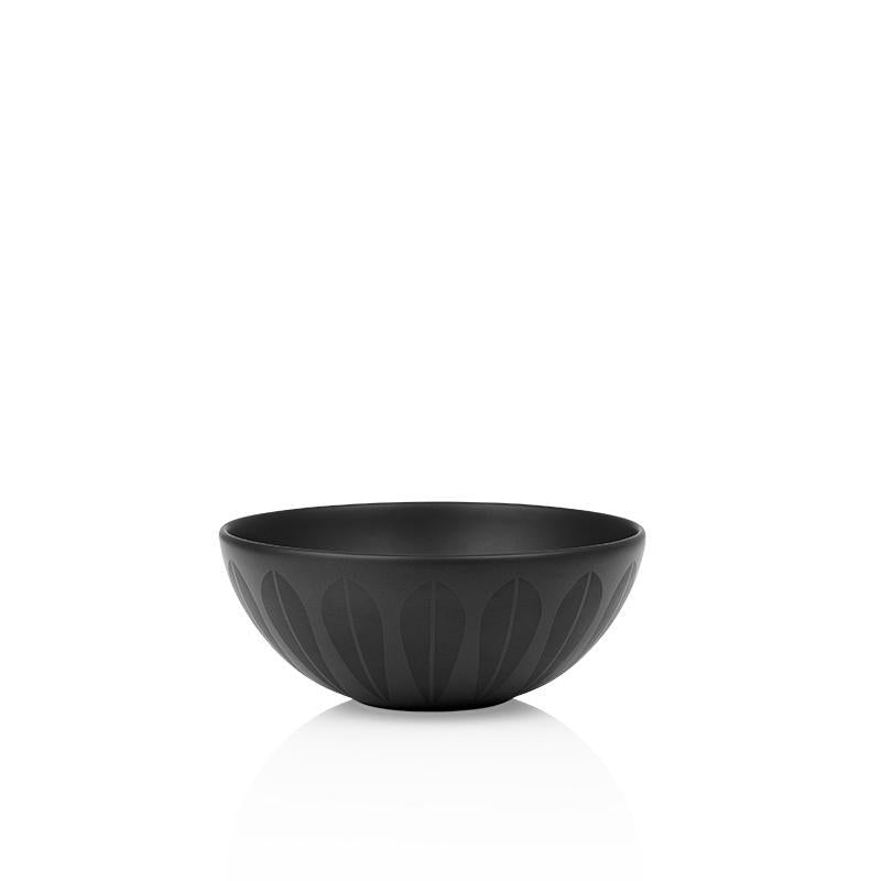 Lotus I Bowl -21cm Trends Ceramic bowl Black with black pattern