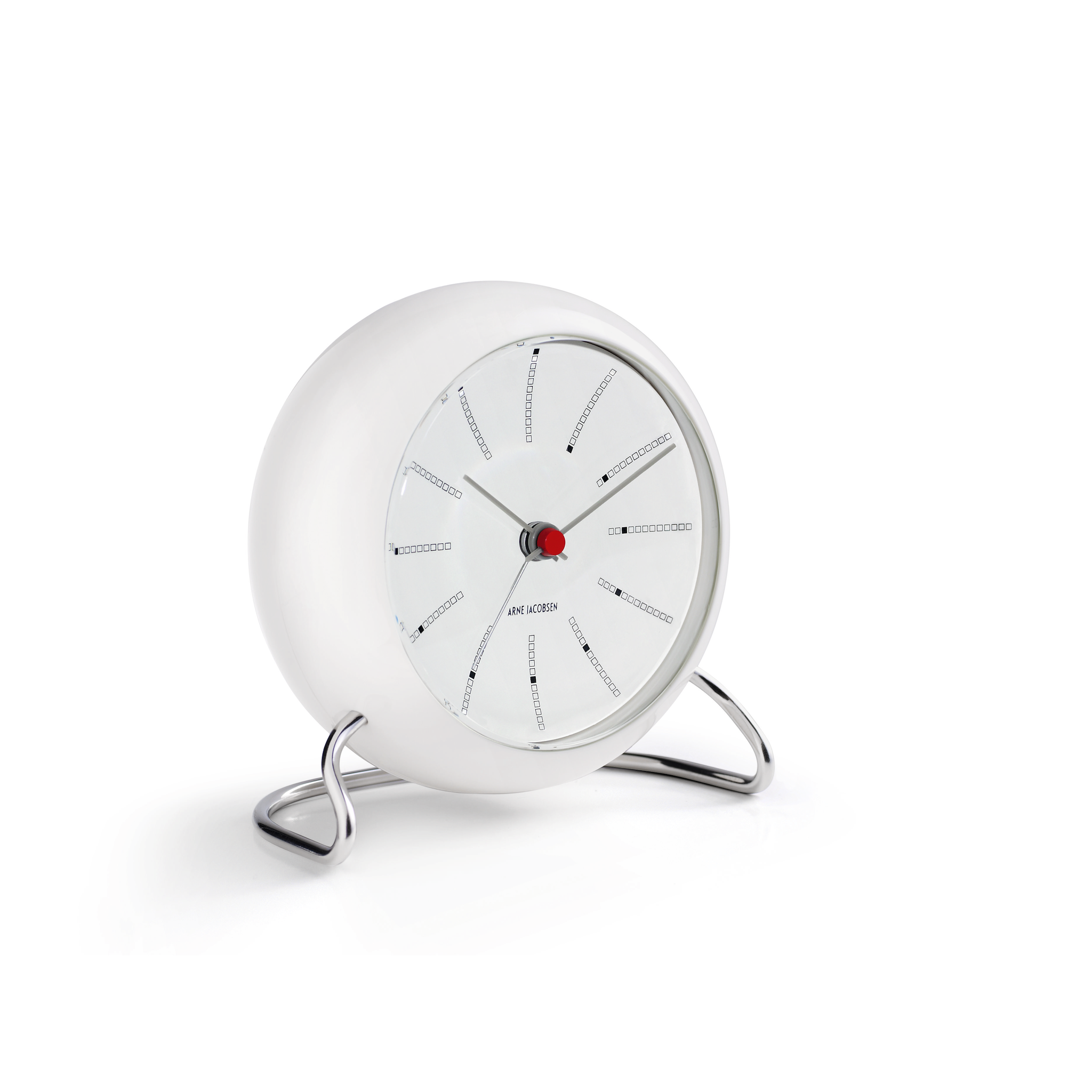 Arne Jacobsen Bankers Alarm Clock, White