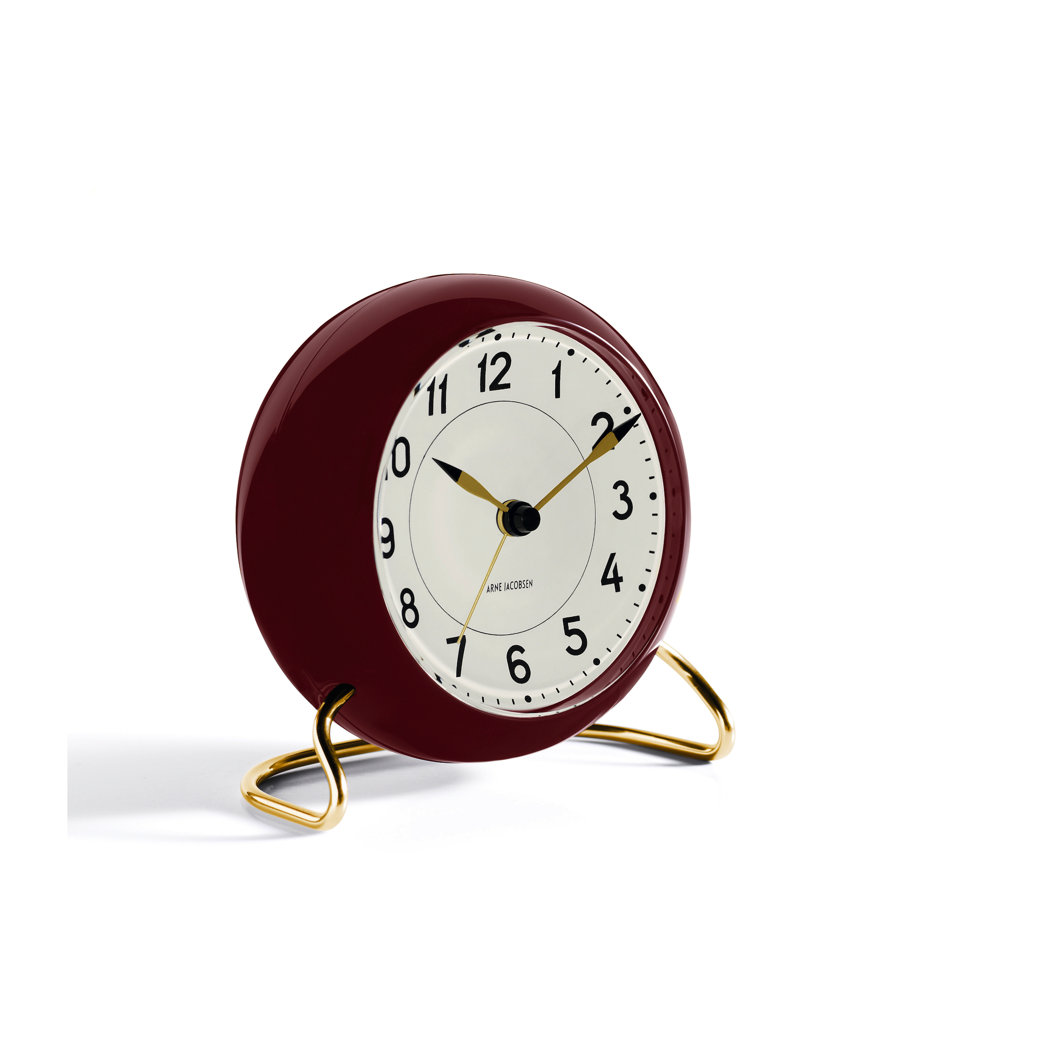 Arne Jacobsen Station Alarm Clock, Red