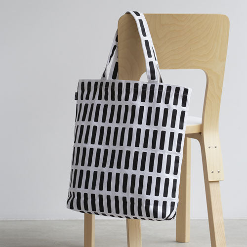 Artek Canvas Bag tote Aalto Siena black and white
