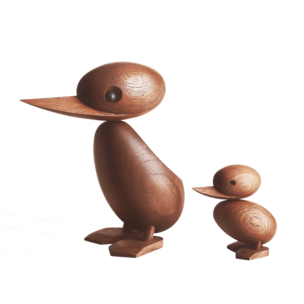 Teak ducks by Hans Bølling