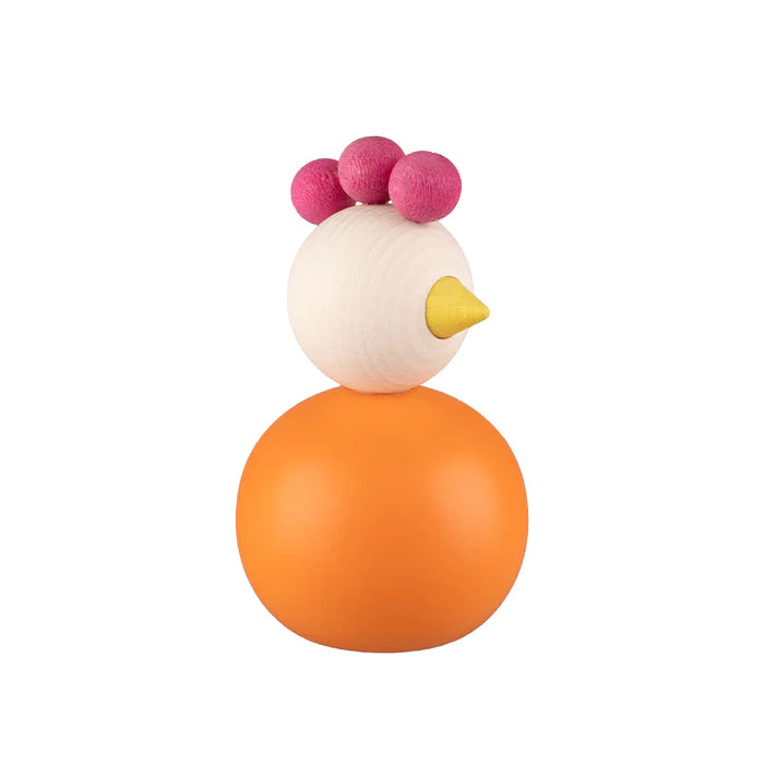 Chicken Kananen table decoration 5.5 cm / Hen, orange