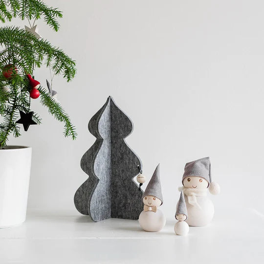 Christmas Tree Felt big White