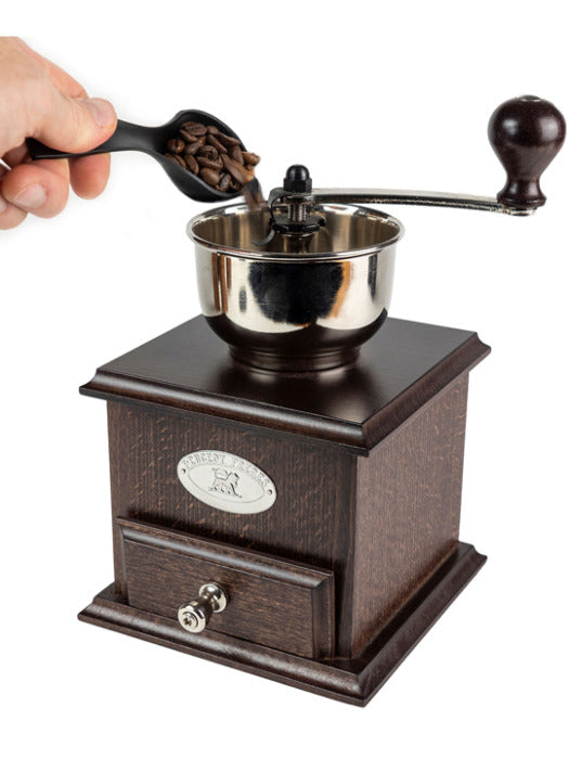 Brésil Manual Coffee Grinder in Walnut Stained Beechwood 21 cm - 8 in
