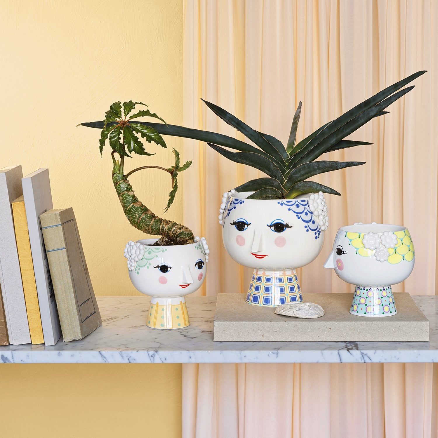 Bjørn Wiinblad Eva Flowerpot on Base, Light Green