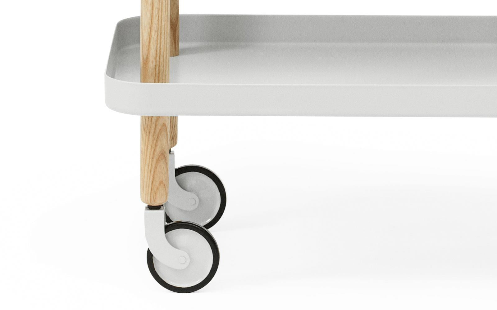 Block Table 64x50 cm Light Grey