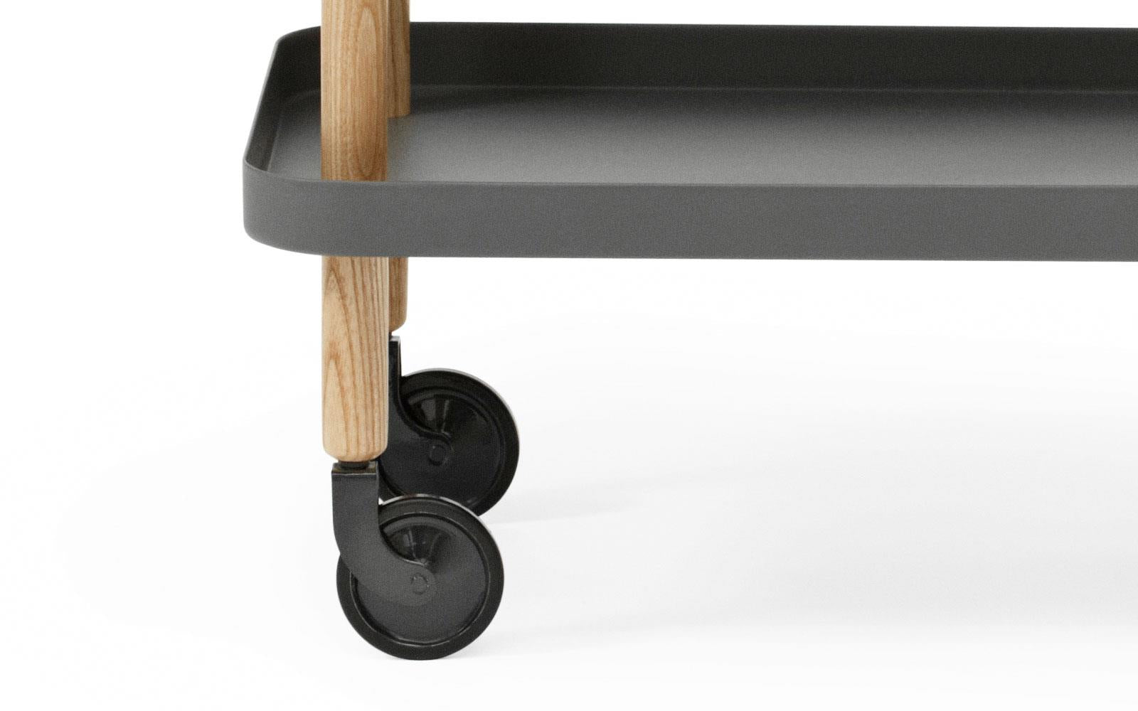 Block Table 64x50 cm Dark Grey