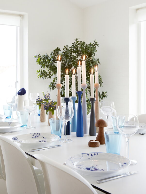 Blossom candleholder Lily -City Grey