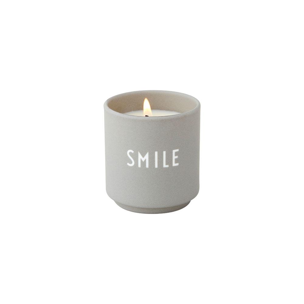Scented Candle SMILE, Small (Cool Grey)