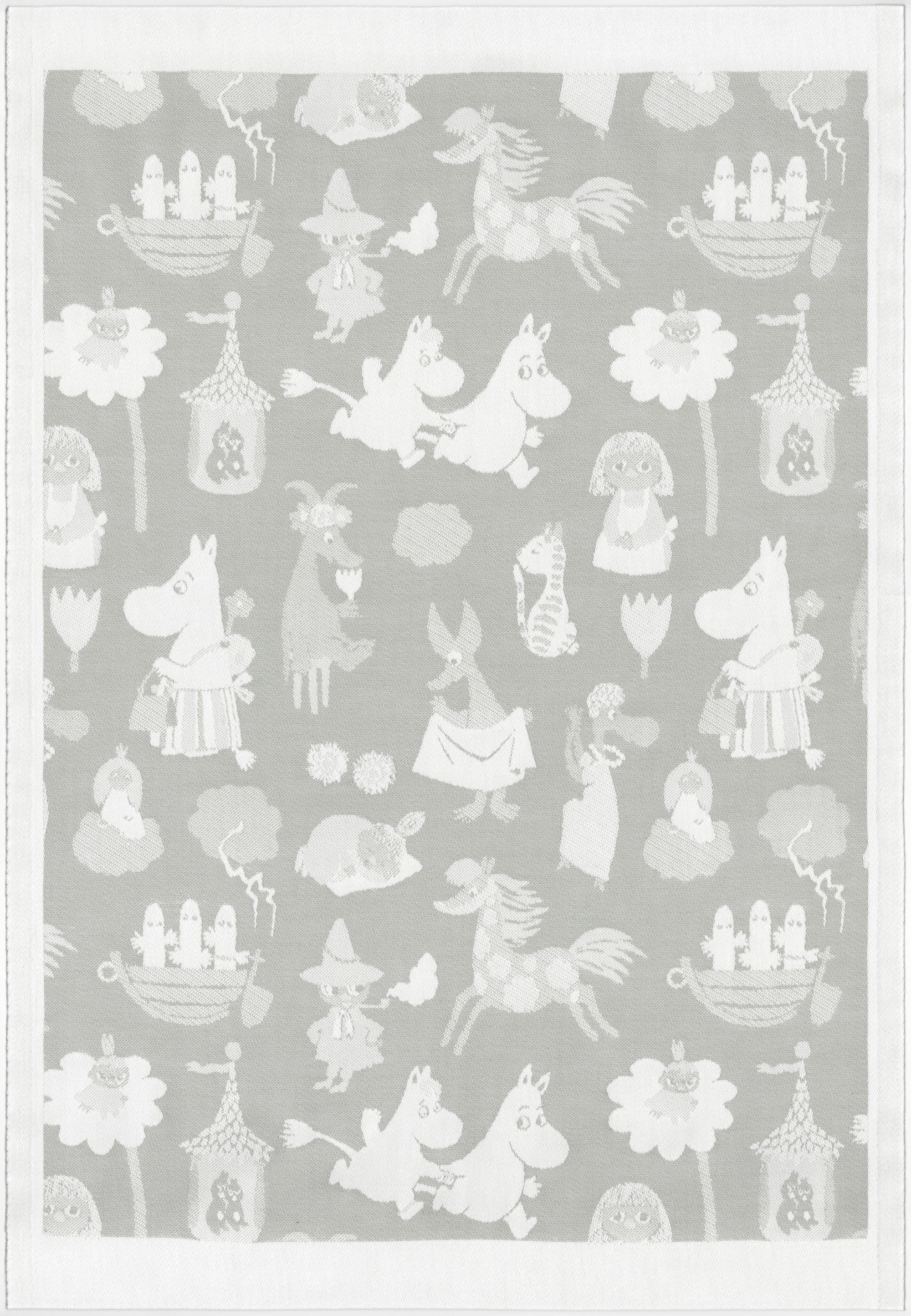 Moomin blanket 72x105 cm MOOMIN VALLEY 019  Grey