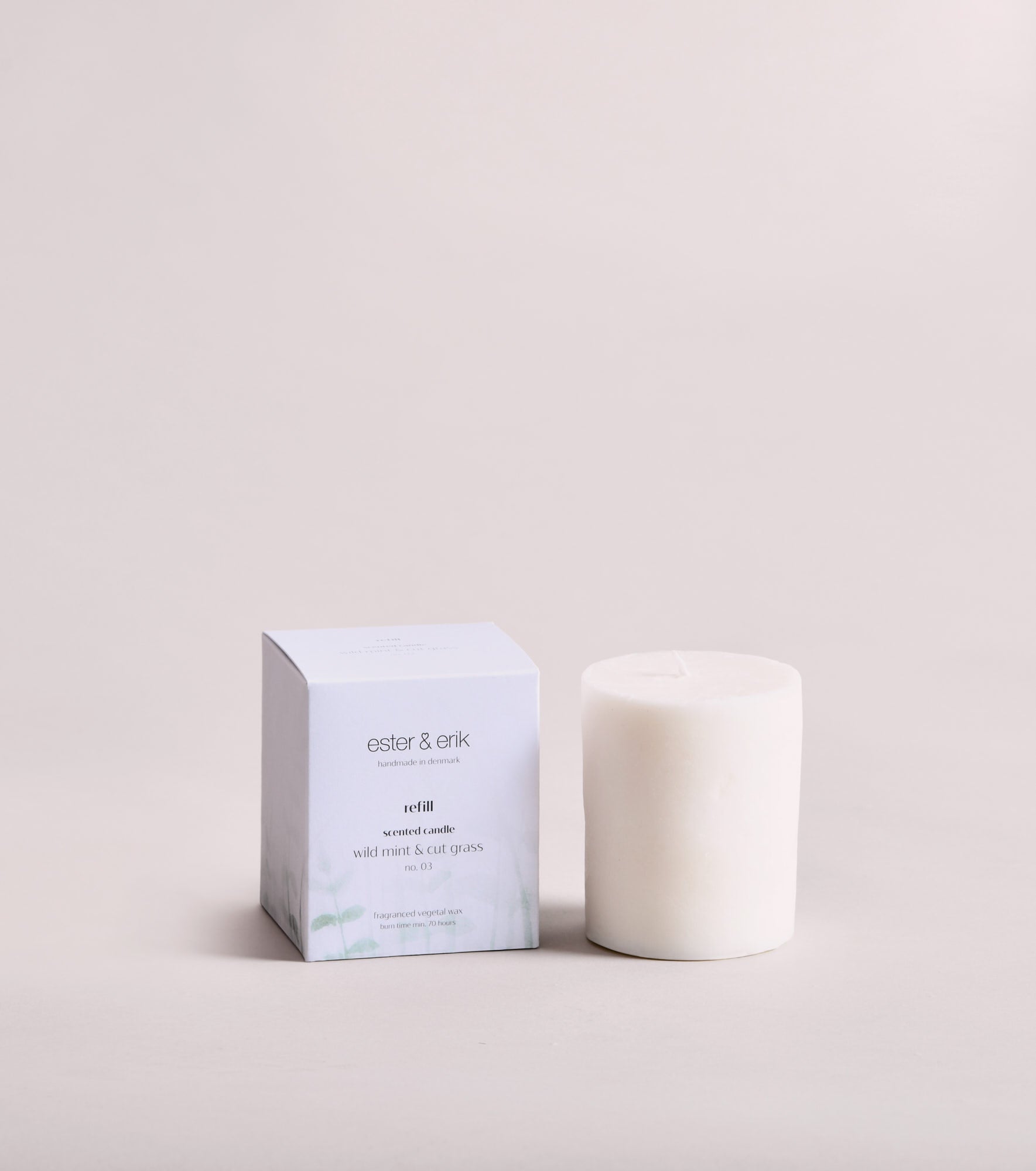No. 03 wild mint & cut grass Scented candle *Refill