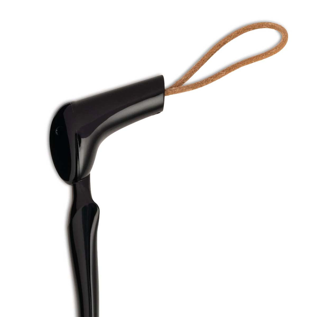 AHC01 B Germano Shoehorn in thermoplastic resin, black.