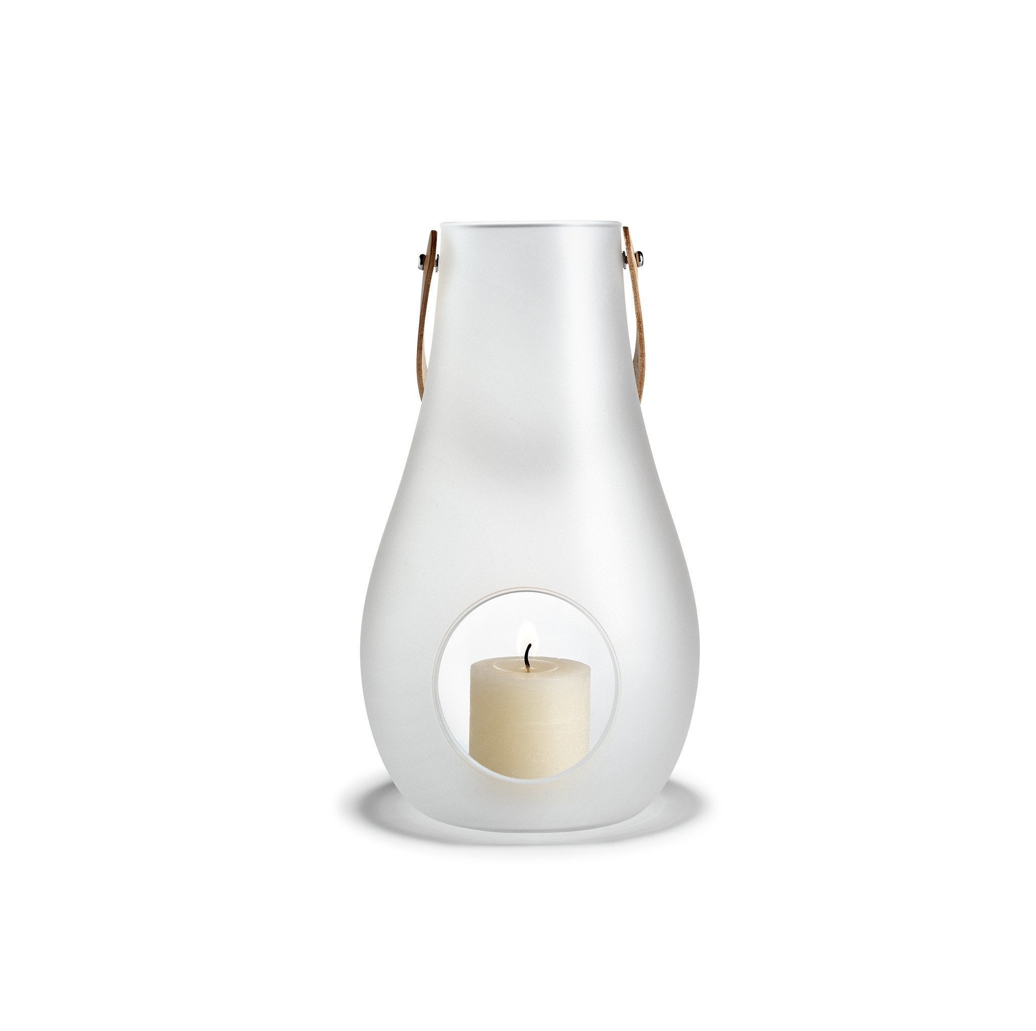 Design with Light Frosted Lantern, 17.7" 45cm *