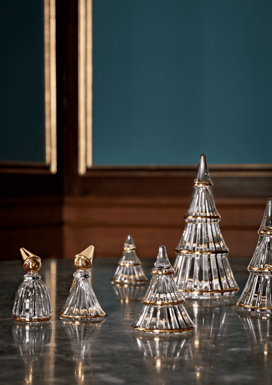Fairytales Christmas tree xlarge clear with gold Denmark