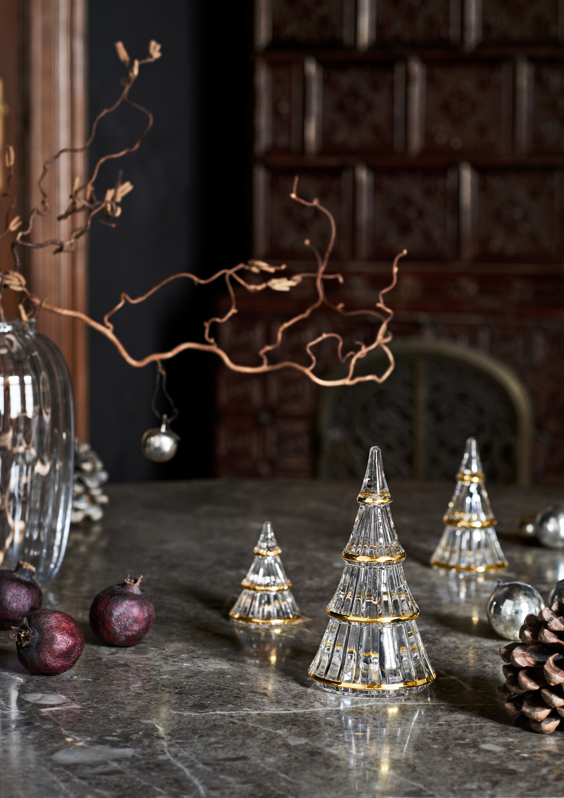 Fairytales Christmas tree medium clear with gold Denmark