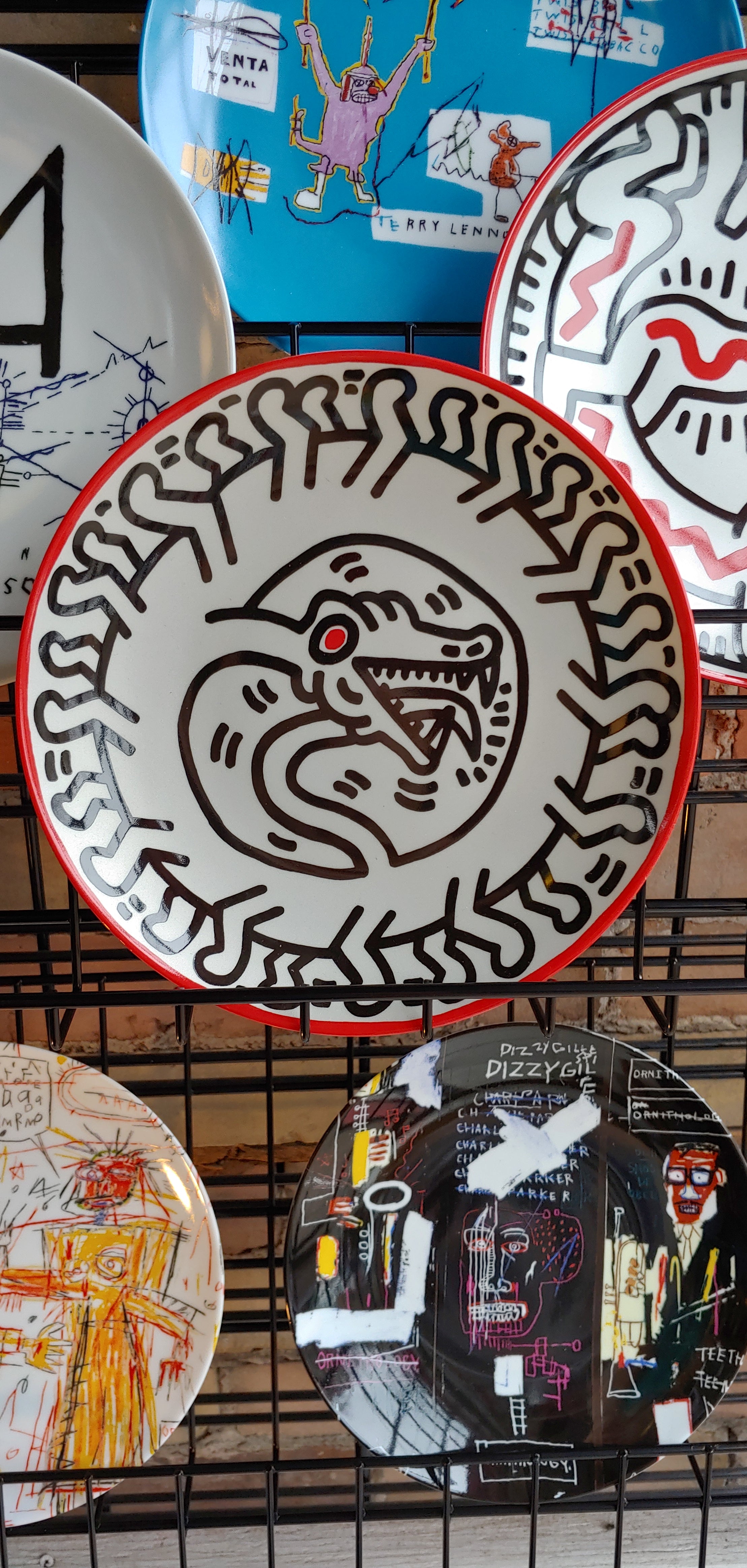 Keith Haring plate untitled