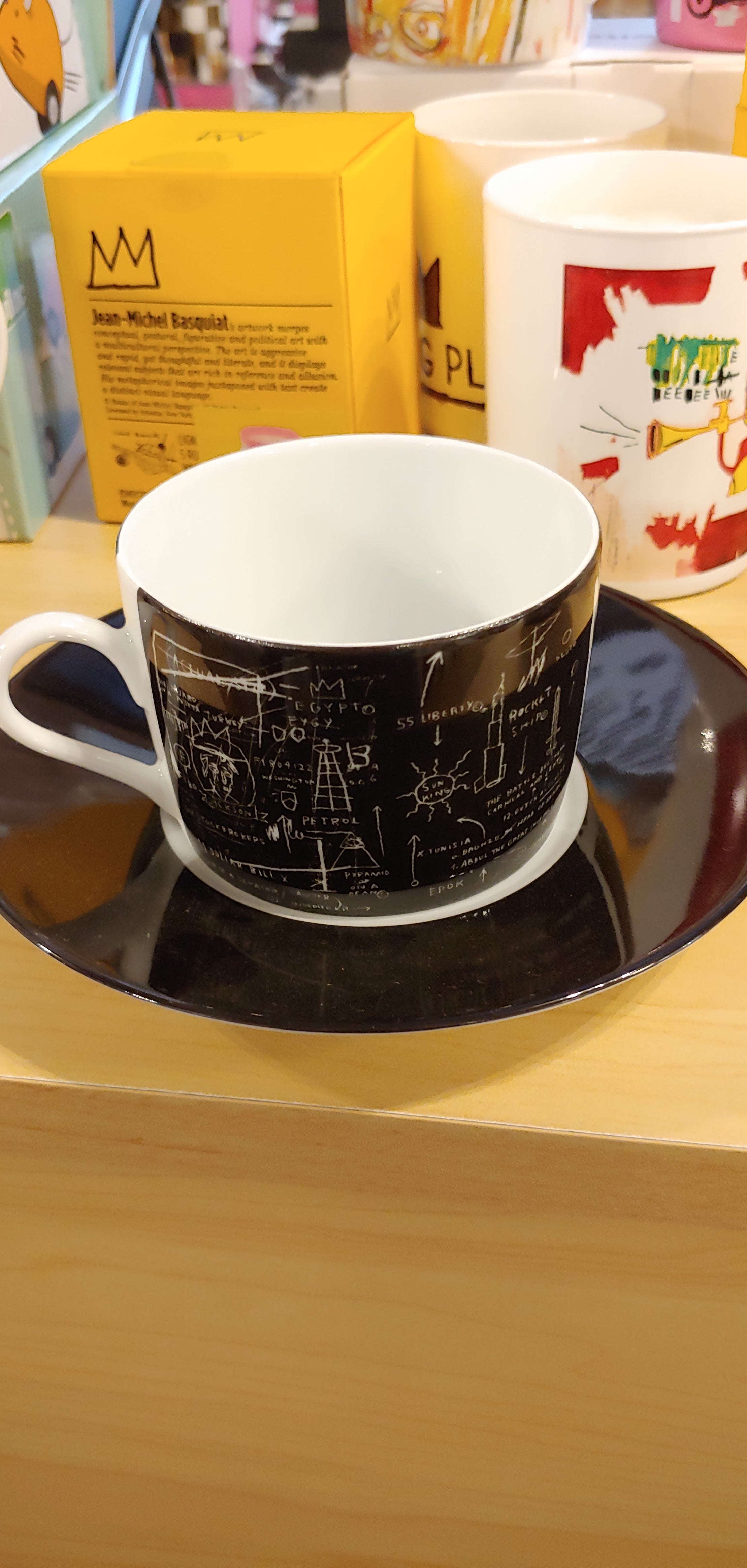 Jean-Michel Basquiat Tea cup and saucer Tuxedo