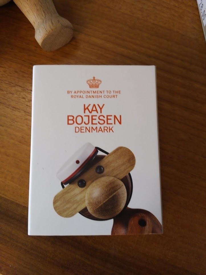 Kay Bojesen wooden Figure Hat Small Cap 3.5cm ( red or blue )