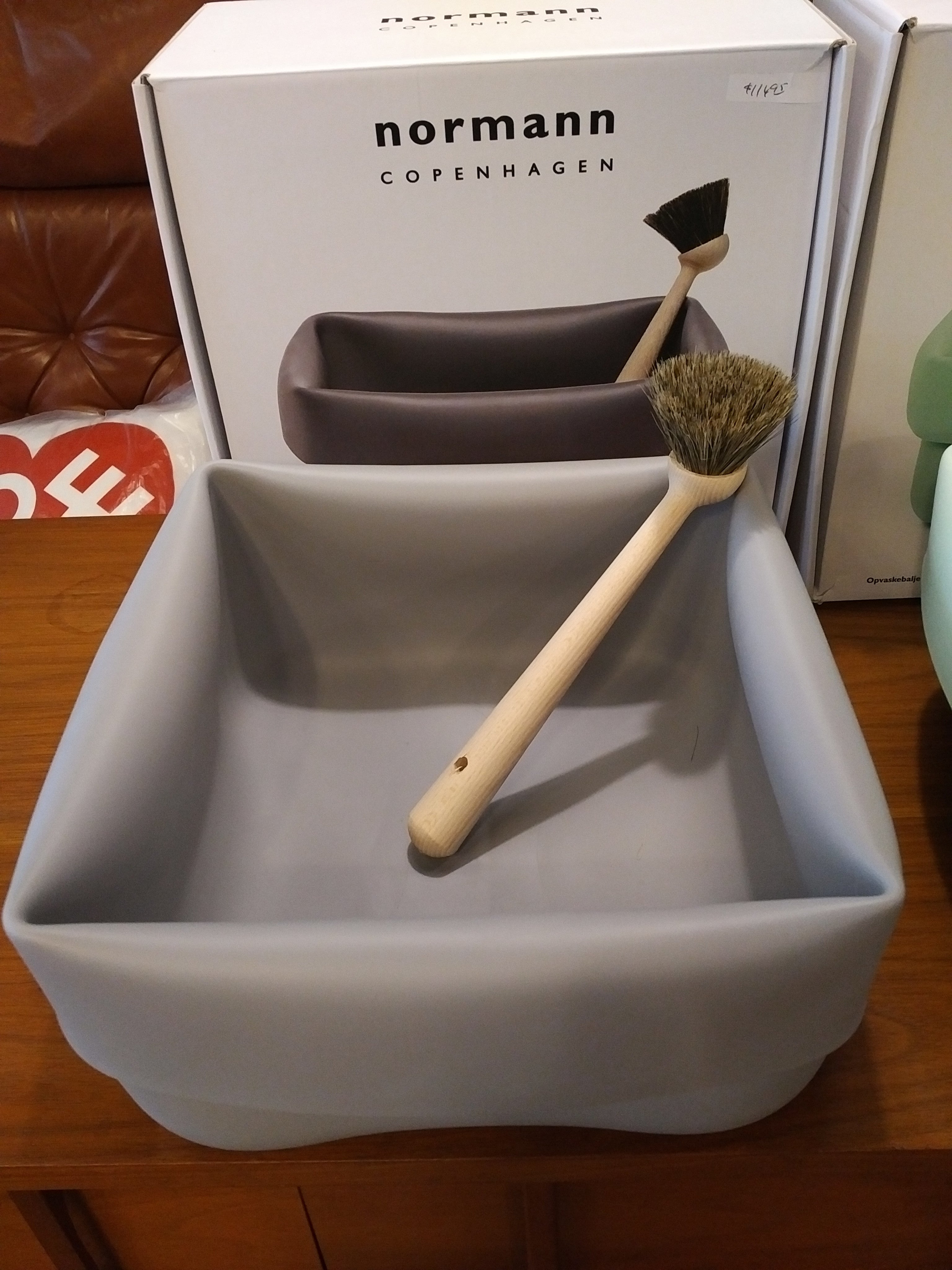 Normann Copenhagen washing - up bowl and brush