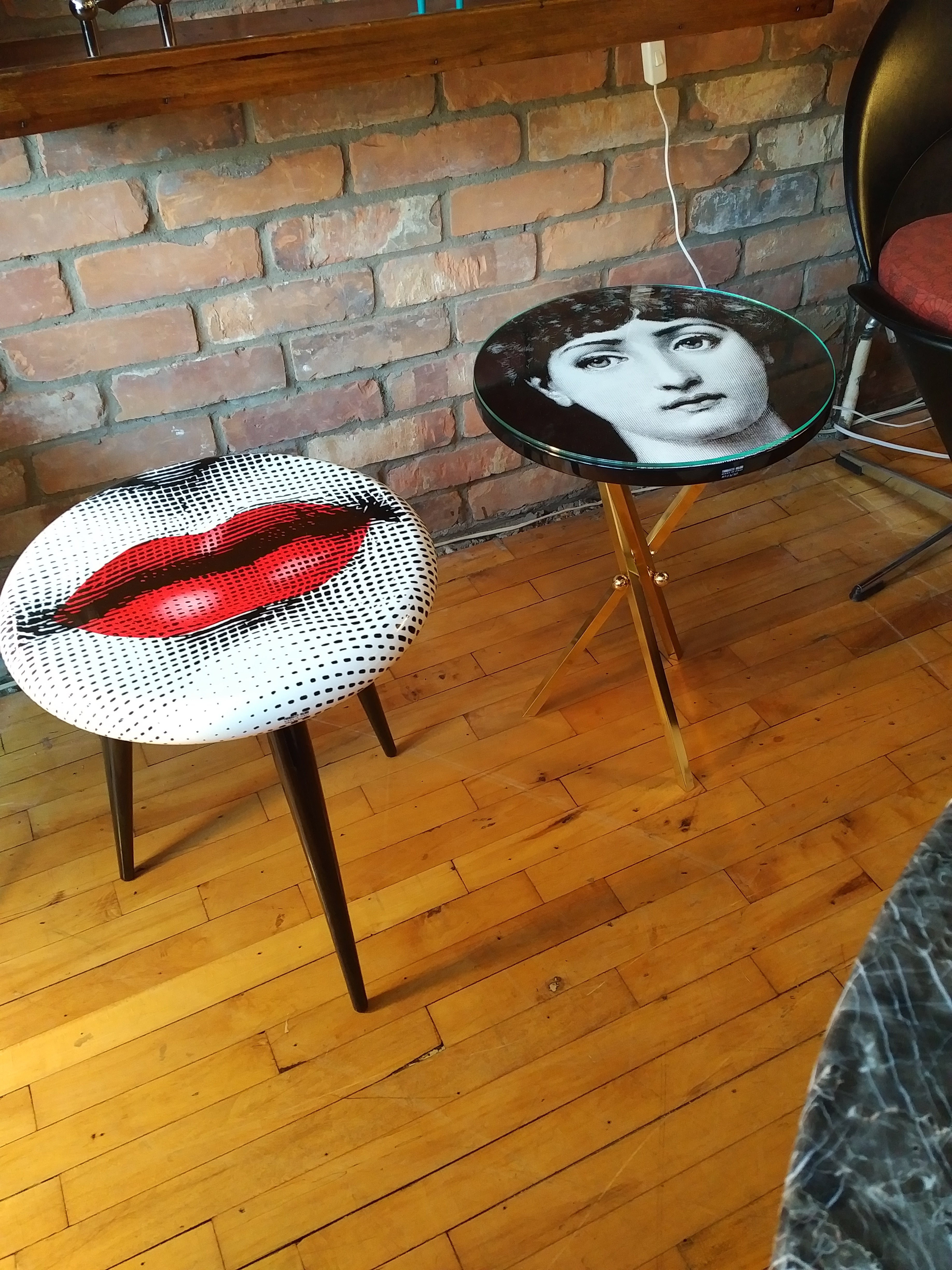 Fornasetti stool /side table Bocca